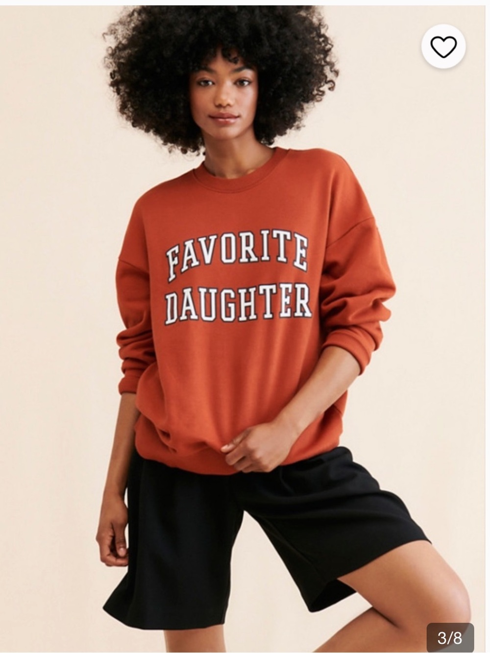 Favorite Daughter  Crewneck Sweatshirt Small in color Picante